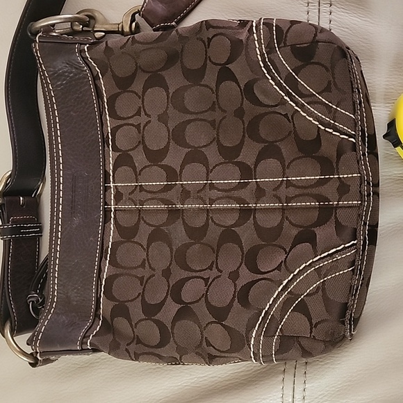 VINTAGE Coach Legacy Signature Monogram Canvas Crossbody Bag NWOT - Picture 8 of 11